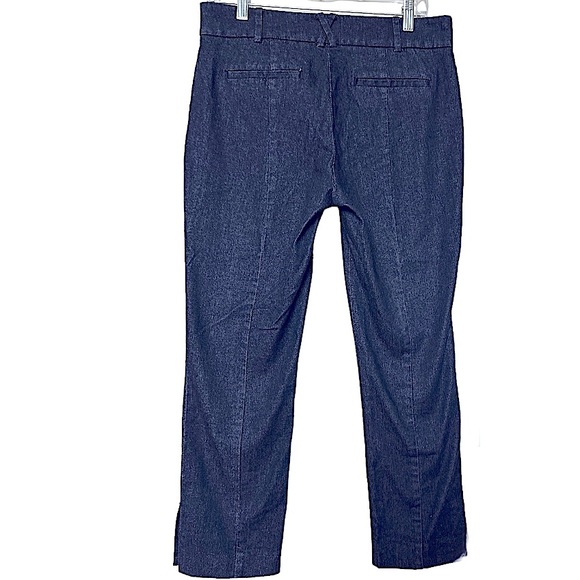 Anthropologie The Essential Slim Dark Blue Denim Jeans Size 8 Casual Pants - Picture 5 of 6